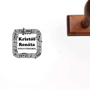 Muzsika mintájú ex libris pecsét - Meska.hu