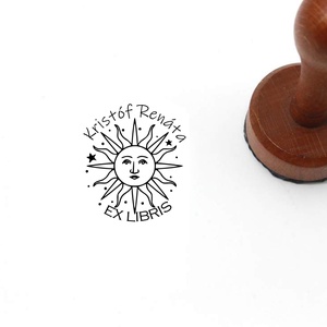 Napvilág ex libris pecsét, Könyv & Zene, Ex libris pecsét, Gravírozás, pirográfia, MESKA