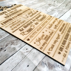 Nagymama házirendje tábla - otthon & életmód - dekoráció - kép & falikép - táblakép - Meska.hu