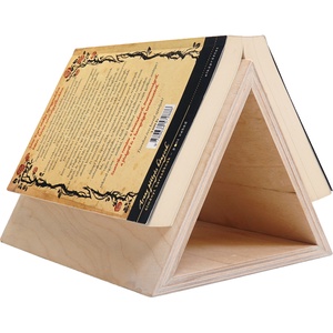 Háromszög fa könyvtámasz  - otthon & életmód - dekoráció - asztal és polc dekoráció - könyvtámasz - Meska.hu