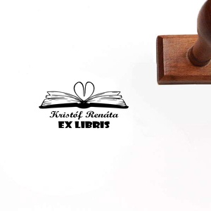 I love books pecsét ex libris pecsét, Könyv & Zene, Ex libris pecsét, Gravírozás, pirográfia, MESKA