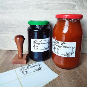 Lekvár cimkéző pecsét - téglalap, Otthon & Életmód, Konyhafelszerelés, tálalás, Sütés, főzés, Sütikiszúró, Gravírozás, pirográfia, MESKA