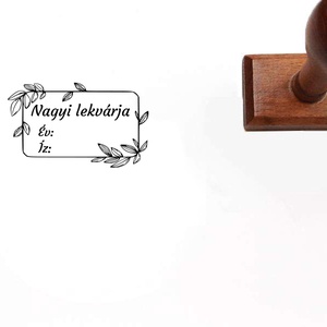 Lekvár cimkéző pecsét - téglalap - otthon & életmód - konyhafelszerelés, tálalás - sütés, főzés - sütikiszúró - Meska.hu