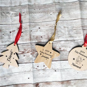 Névre szóló csillag karácsonyfadísz - karácsony - karácsonyi lakásdekoráció - karácsonyfadíszek - Meska.hu