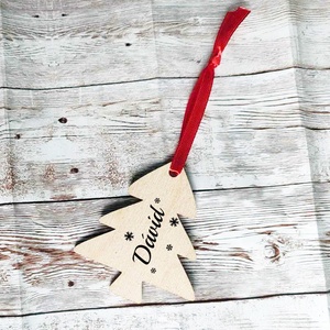 Névre szóló fenyőfa karácsonyfadísz - Meska.hu