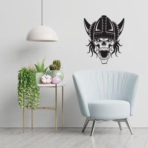 Viking koponya falmatriva, Otthon & Életmód, Dekoráció, Falmatrica & Tapéta, Fali és függő dekoráció, Decoupage, transzfer és szalvétatechnika, MESKA