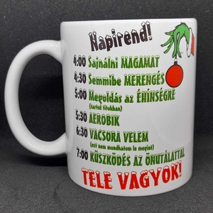 Grinch bögre - karácsony - karácsonyi ajándékozás - Meska.hu