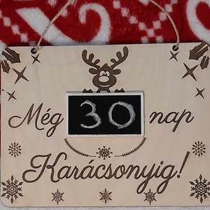 Karácsonyi visszaszámláló, adventi naptár - karácsony - karácsonyi lakásdekoráció - karácsonyi lakásdíszek - Meska.hu
