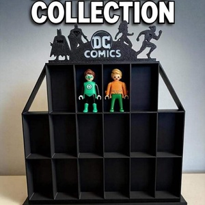 DC Comics gyűjtői polc  16 rekeszes Kinder figura tartó - Meska.hu