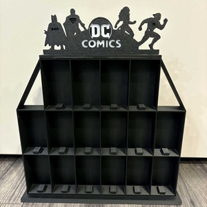 DC Comics gyűjtői polc � 16 rekeszes Kinder figura tartó - otthon & életmód - dekoráció - asztal és polc dekoráció - dekorációs tál, tartó - Meska.hu