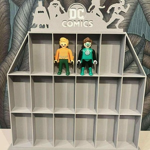 DC Comics gyűjtői polc � 16 rekeszes Kinder figura tartó - otthon & életmód - dekoráció - asztal és polc dekoráció - dekorációs tál, tartó - Meska.hu