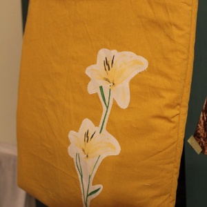 Kifordítható, díszített válltáska - táska & tok - bevásárlás & shopper táska - shopper, textiltáska, szatyor - Meska.hu