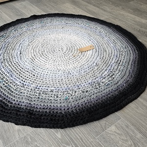 Horgolt színátmenetes szőnyeg , Otthon & Életmód, Lakástextil, Szőnyeg, Horgolt szőnyeg, Horgolás, Újrahasznosított alapanyagból készült termékek, MESKA