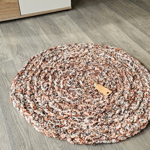 Horgolt szőnyeg narancs színvilág, Otthon & Életmód, Lakástextil, Szőnyeg, Horgolt szőnyeg, Horgolás, Újrahasznosított alapanyagból készült termékek, MESKA