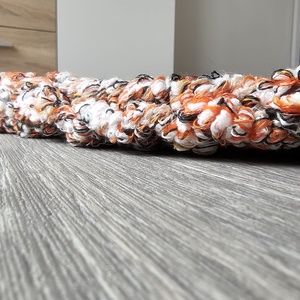 Horgolt szőnyeg narancs színvilág - otthon & életmód - lakástextil - szőnyeg - horgolt szőnyeg - Meska.hu