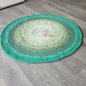 Horgolt közepes szőnyeg , Otthon & Életmód, Lakástextil, Szőnyeg, Horgolt szőnyeg, Horgolás, Újrahasznosított alapanyagból készült termékek, MESKA