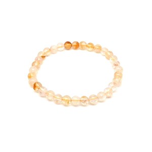 Citrin madeira ásvány karkötő golyós 6mm - Meska.hu