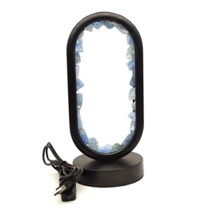 Kék kalcit nyers ovál ásvány hangulatlámpa 21�10 cm, Kellékek & szerszámok, Ásvány alapanyag, , MESKA