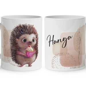 Kérd a neveddel - Sütis sünike mintás bögre, Otthon & Életmód, Konyhafelszerelés, tálalás, Tálalás, Bögre & Csésze, , MESKA