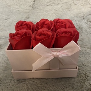 Illatos szappanrózsa box - otthon & életmód - dekoráció - virágdísz és tartó - virágbox, virágdoboz - Meska.hu