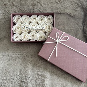 Illatos szappanrózsa díszdobozban Pedagógusnak,óvónőnek,ballagásra stb - esküvő - emlék & ajándék - doboz - Meska.hu