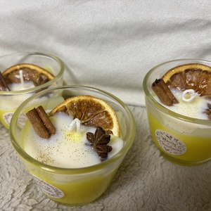 Narancs egyedi illatos gyertya - Meska.hu