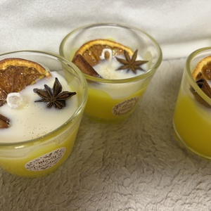 Narancs egyedi illatos gyertya - otthon & életmód - gyertya, illat, aroma - gyertya - Meska.hu