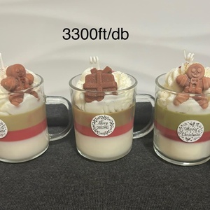 Illatos karácsonyi egyedi bögre gyertya - Meska.hu