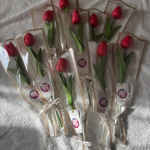 Élethű tulipán nőnapra, Otthon & Életmód, Dekoráció, Virágdísz és tartó, Szálas virág, Virágok, , MESKA