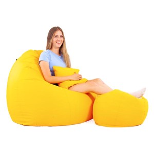 Sárga ALL IN XXL Babzsákfotel Garnitúra, , , MESKA