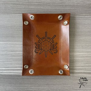 D20 - kardos motívumos kockadobó tálca - játék & sport - szerepjáték - Meska.hu