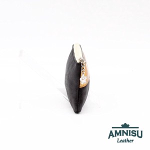 Fényes fekete - óarany ívelt egy cipzáras kulcstartó C8006 - táska & tok - kulcstartó & táskadísz - kulcstartó - Meska.hu