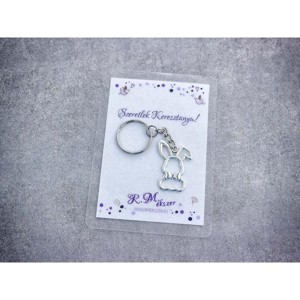 Szeretlek Keresztanya stílusos nyuszi medálos kulcstartó, Táska & Tok, Kulcstartó & Táskadísz, Kulcstartó, , MESKA