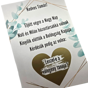 Esküvői meghívók , tanú felkérők - esküvő - emlék & ajándék - szülőköszöntő ajándék - Meska.hu