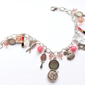 Sminkes, stylist  karkötő - ékszer - karkötő - charm karkötő - Meska.hu