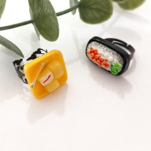 Sushi, Japán food szett, Ékszer, Gyűrű, Figurális gyűrű, Ékszerkészítés, MESKA