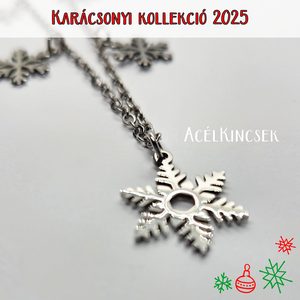 Hópelyhek tánca � ezüstszürke nyaklánc - ékszer - nyaklánc - medálos nyaklánc - Meska.hu