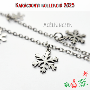 Hópelyhek tánca � ezüstszürke nyaklánc - ékszer - nyaklánc - medálos nyaklánc - Meska.hu