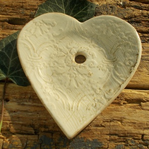 Csipkés szappantartó - otthon & életmód - fürdőszoba - szappantartó - Meska.hu