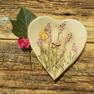  Levendulás szappantartó - otthon & életmód - fürdőszoba - szappantartó - Meska.hu