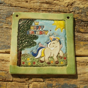 Boldog születésnapot , falikép - otthon & életmód - dekoráció - kép & falikép - táblakép - Meska.hu