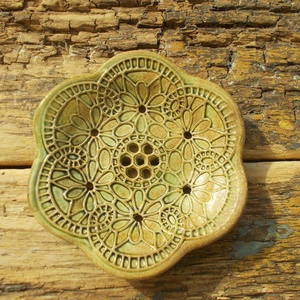 Tenyérnyi szappantartó, Otthon & Életmód, Fürdőszoba, Szappantartó, Kerámia, MESKA