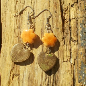 Méhecskés fülbevaló - ékszer - fülbevaló - lógó fülbevaló - Meska.hu