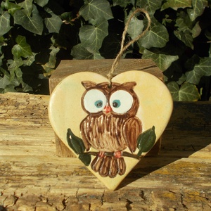 Baglyos falikép - otthon & életmód - dekoráció - kép & falikép - táblakép - Meska.hu