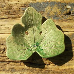 Szappantartó levél mintával., Otthon & Életmód, Fürdőszoba, Szappantartó, Kerámia, MESKA