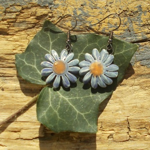 Virág fülbevaló - ékszer - fülbevaló - lógó fülbevaló - Meska.hu