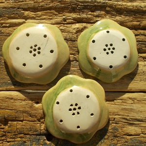 3 db Tenyérnyi szappantartó - otthon & életmód - fürdőszoba - szappantartó - Meska.hu