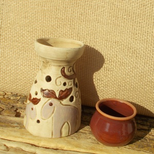 Párologtató rénszarvasokkal - otthon & életmód - gyertya, illat, aroma - mécses és mécsestartó - Meska.hu