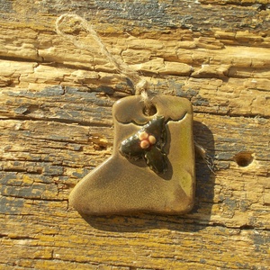 3 db mázas karácsonyfadísz  - karácsony - karácsonyi lakásdekoráció - karácsonyfadíszek - Meska.hu