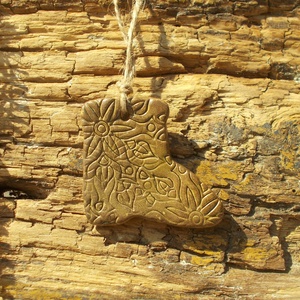 3 db mázas karácsonyfadísz  - karácsony - karácsonyi lakásdekoráció - karácsonyfadíszek - Meska.hu